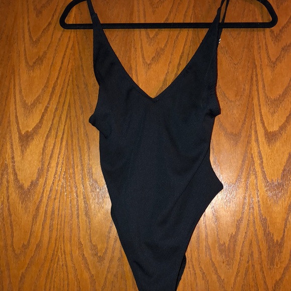 Forever 21 Other - NWT black ribbed one piece swimsuit
